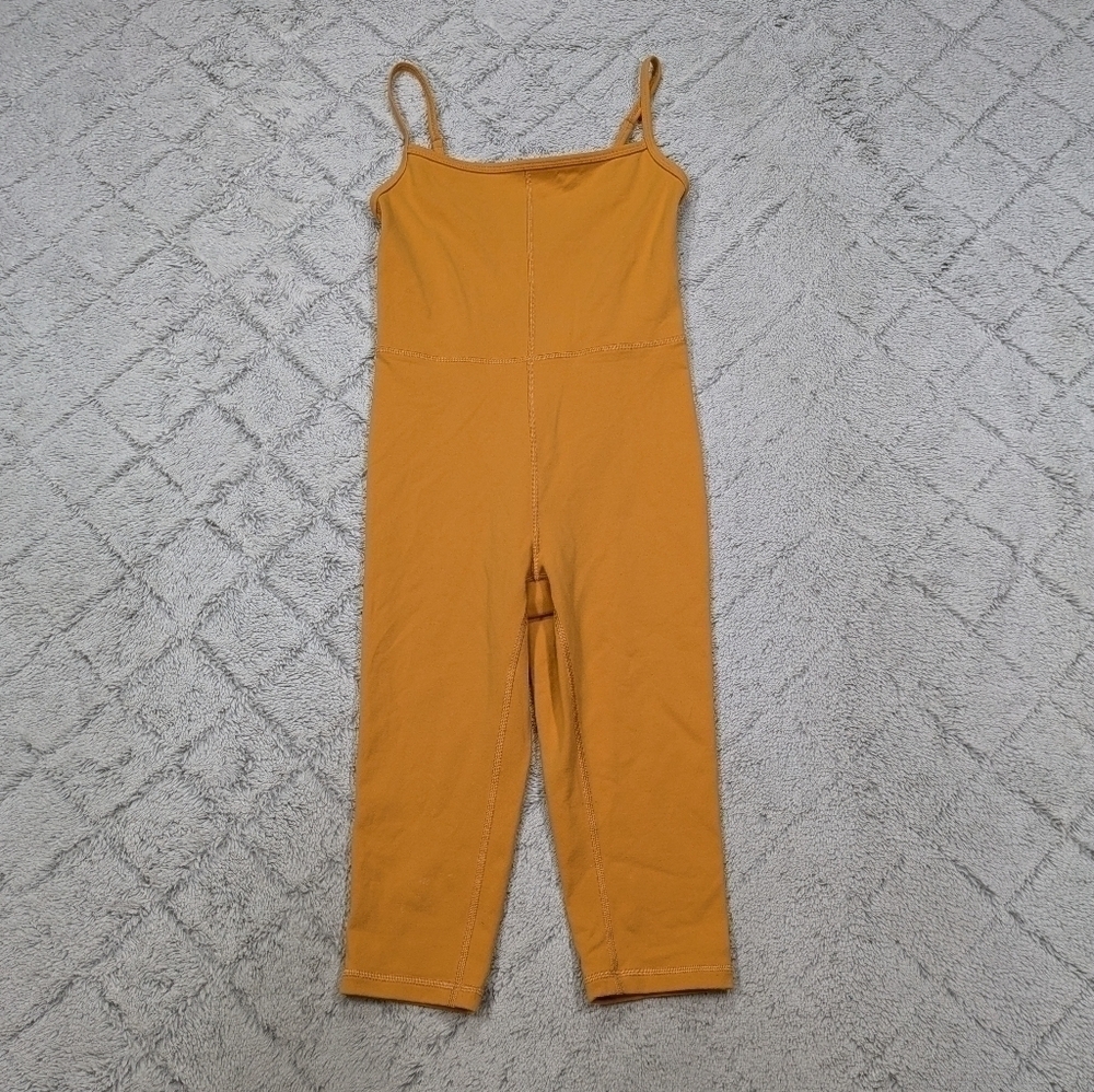 Wilfred Free Romper Women's XS Orange Divinity Jumpsuit One Piece Stretch Crop